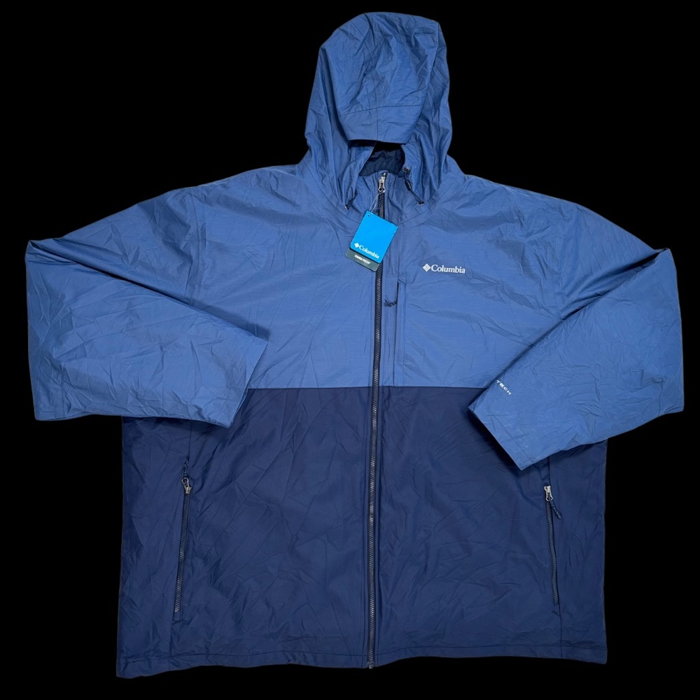 NWT Columbia Omni-Tech Interchange Jacket | Men's 5XT | Waterproof Blue